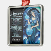 Gepersonaliseerde juweel Galaxy Zodiac Aquarius Metalen Ornament (Links)