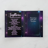 Gepersonaliseerde juweel Galaxy Zodiac Boogschutte Kaart (Binnen)