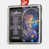 Gepersonaliseerde juweel Galaxy Zodiac Boogschutte Metalen Ornament (Links)