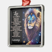 Gepersonaliseerde juweel Galaxy Zodiac Leo Metalen Ornament (Links)