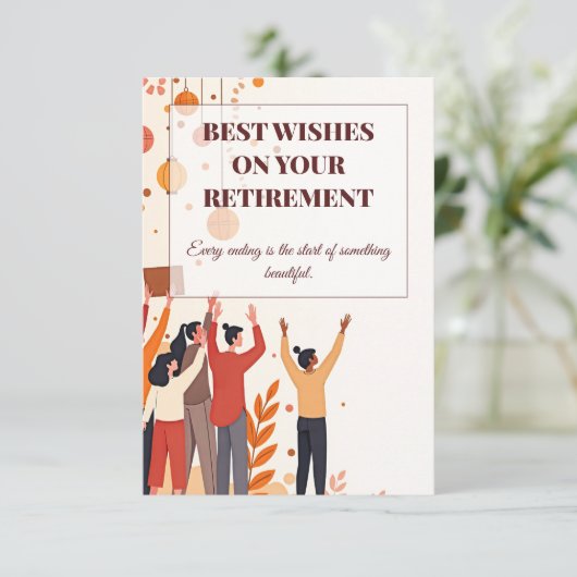 Gepersonaliseerde Kaart – Afscheidscollega’s (Staand voorkant)