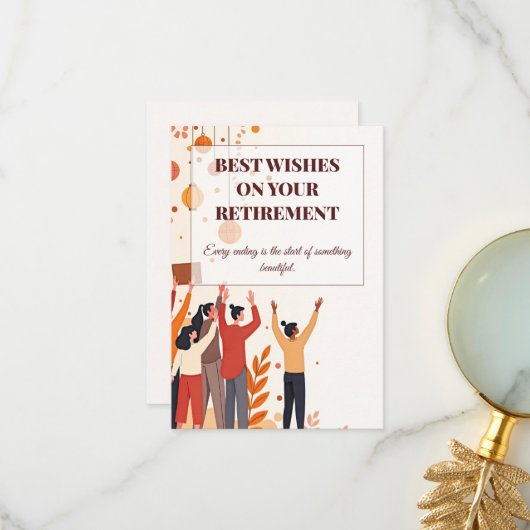 Gepersonaliseerde Kaart – Afscheidscollega’s (Voorkant / Achterkant in situ)