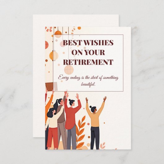 Gepersonaliseerde Kaart – Afscheidscollega’s (Voorkant / Achterkant)