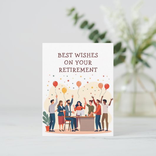 Gepersonaliseerde Kaart – Afscheidscollega’s (Staand voorkant)