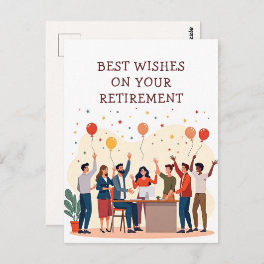 Gepersonaliseerde Kaart – Afscheidscollega’s (Voorkant / Achterkant)