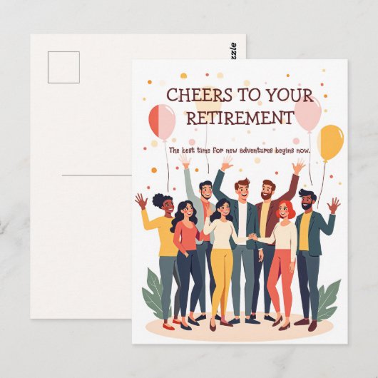 Gepersonaliseerde Kaart – Afscheidscollega’s (Voorkant / Achterkant)