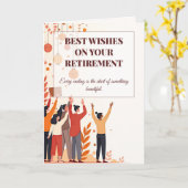 Gepersonaliseerde Kaart – Afscheidscollega’s (Gele Bloem)