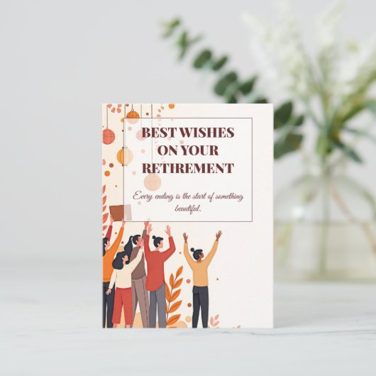 Gepersonaliseerde Kaart – Afscheidscollega’s (Staand voorkant)