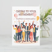 Gepersonaliseerde Kaart – Afscheidscollega’s (Staand voorkant)