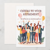 Gepersonaliseerde Kaart – Afscheidscollega’s (Voorkant / Achterkant)