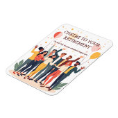 Gepersonaliseerde Kaart – Afscheidscollega’s Magneet (Linkerzijde)