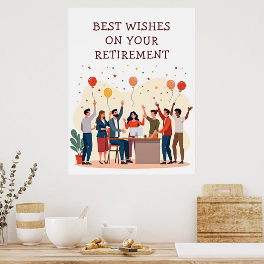 Gepersonaliseerde Kaart – Afscheidscollega’s Poster (Keuken)