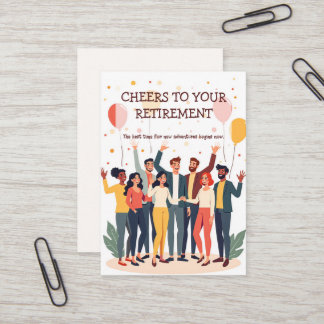 Gepersonaliseerde Kaart – Afscheidscollega’s Visitekaartje