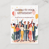 Gepersonaliseerde Kaart – Afscheidscollega’s Visitekaartje (Voorkant)