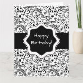 Gepersonaliseerde Kaart Harten Doodle met Inner Ve (Voorkant)