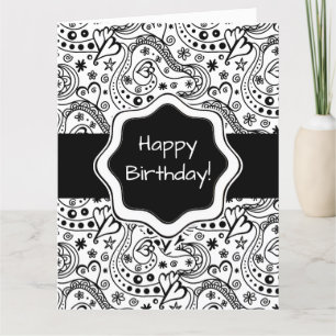 Gepersonaliseerde Kaart Harten Doodle met Inner Ve