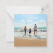 Gepersonaliseerde Kaart met aangepaste foto en tek Notitiekaartje (Achterkant)