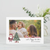 Gepersonaliseerde kaart met kerstboom (Staand voorkant)