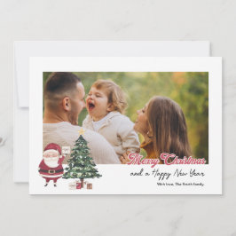 Gepersonaliseerde kaart met kerstboom