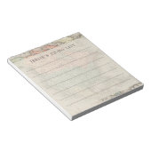 Gepersonaliseerde  kaart om te doen lijst Notitieb Notitieblok (Schuin)