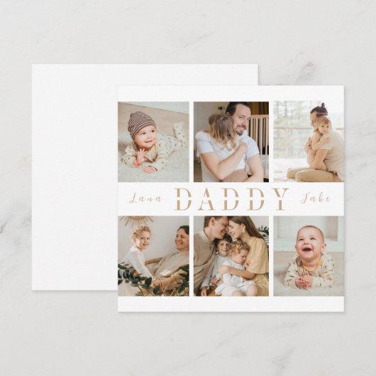 Gepersonaliseerde Kaart Vaderdag | Daddy Love (Voorkant / Achterkant)