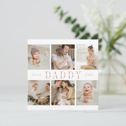 Gepersonaliseerde Kaart Vaderdag | Daddy Love (Staand voorkant)