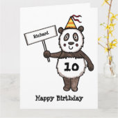 Gepersonaliseerde Kaart van de Birthday-Kind van P (Gele Bloem)