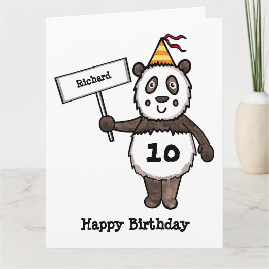 Gepersonaliseerde Kaart van de Birthday-Kind van P (Voorkant)