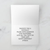 Gepersonaliseerde Kaart van de Birthday-opleiding  (Binnen)