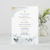 Gepersonaliseerde Kaart van de Eerste Heilige Comm (Staand voorkant)