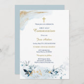 Gepersonaliseerde Kaart van de Eerste Heilige Comm (Voorkant / Achterkant)