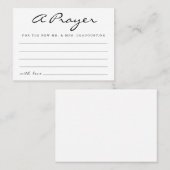 Gepersonaliseerde Kaart voor het huwelijksgebed - Contactkaartje (Voorkant / Achterkant)