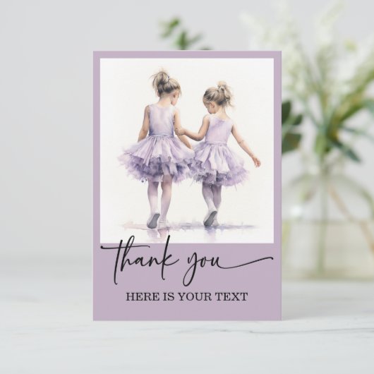 Gepersonaliseerde Kaarten voor dansdocenten (Staand voorkant)