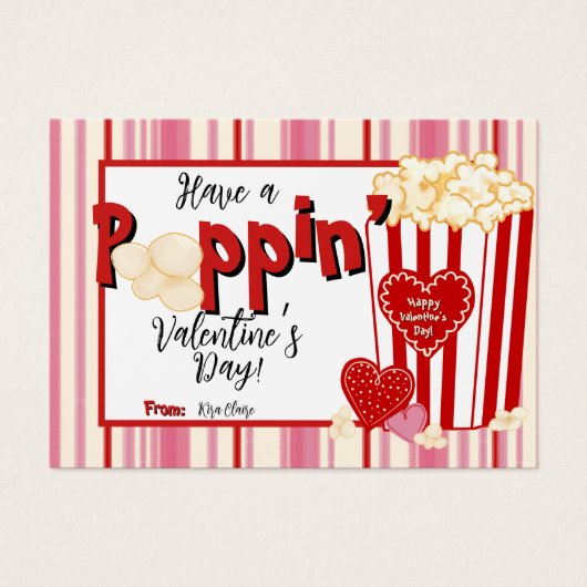 Gepersonaliseerde Kaarten voor Valentijn Visitekaartje (Voorkant)