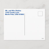 Gepersonaliseerde kabouters schaatsen kerst Briefk Feestdagenkaart (Achterkant)