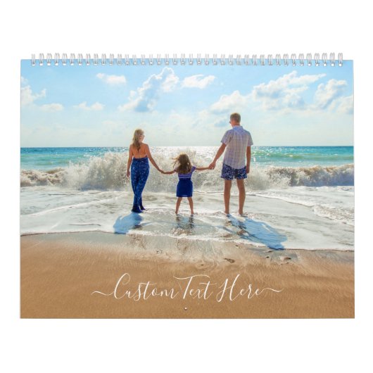 Gepersonaliseerde kalender met uw foto en eigen te (Hoes)