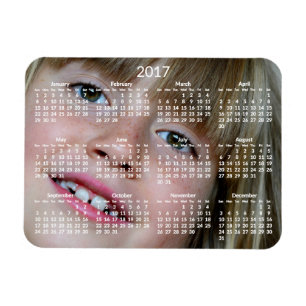 Gepersonaliseerde kalenders 2017 flexibele magneet