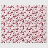 Gepersonaliseerde kalligrafie Boho Valentijnsdag X Cadeaupapier (Vlak)