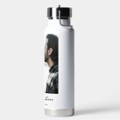 Gepersonaliseerde kalligrafie Voeg je eigen fotosc Waterfles (Links)