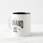 Gepersonaliseerde Kampioen Man Funny Mannen Tweekleurige Koffiemok (Voorkant links)