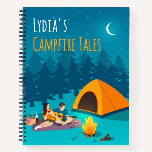 Gepersonaliseerde kampvuur verhalen Notitieboek |  (Voorkant)