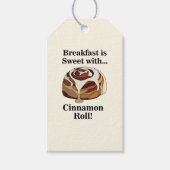 Gepersonaliseerde kaneelrol Sweet Bun Bakery Cadeaulabel (Voorkant)