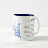 Gepersonaliseerde kanker Zodiac 11 oz Tweekleurige Koffiemok (Voorkant rechts)