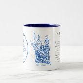 Gepersonaliseerde kanker Zodiac 11 oz Tweekleurige Koffiemok (Center)