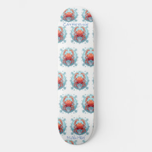 Gepersonaliseerde kankerkrab Astrologie Skateboard