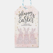 Gepersonaliseerde Kant Bunny Paascadeau Labels Cadeaulabel (Voorkant)