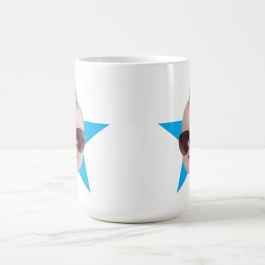 Gepersonaliseerde Kantoor Star Face Custom Face Gi Koffiemok (Center)