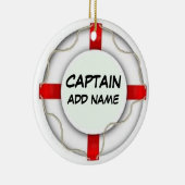 Gepersonaliseerde kapitein keramisch ornament (Rechts)