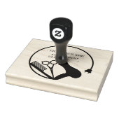 Gepersonaliseerde kapper ronde rubberstempel (Stempel)