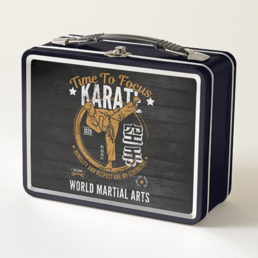 Gepersonaliseerde Karate Lunchbox (Voorkant)